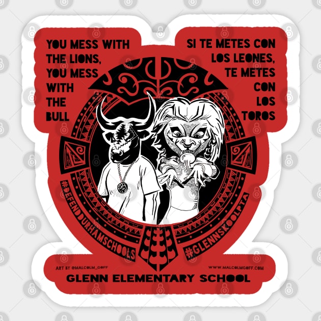 Glenn Elementary Sticker by Goff House Studios